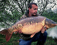 A carp caught from the Top Lake