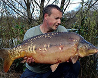 A carp caught from the Top Lake