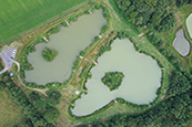 Aerial photograph of whole fishery