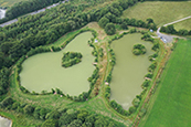 Aerial photograph of whole fishery