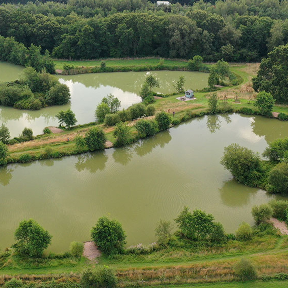 Aerial photo of fishery